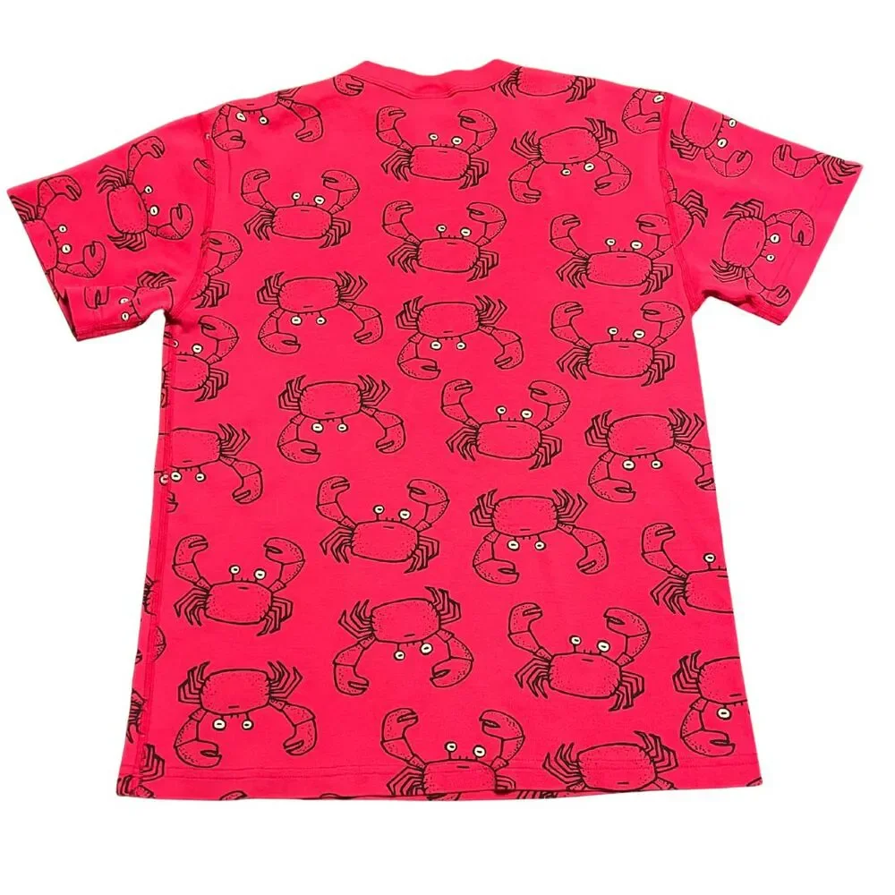 HANNA ANDERSSON Boys Red Crab Pajama Top 100% Organic Cotton – Size Small - Picture 9 of 9